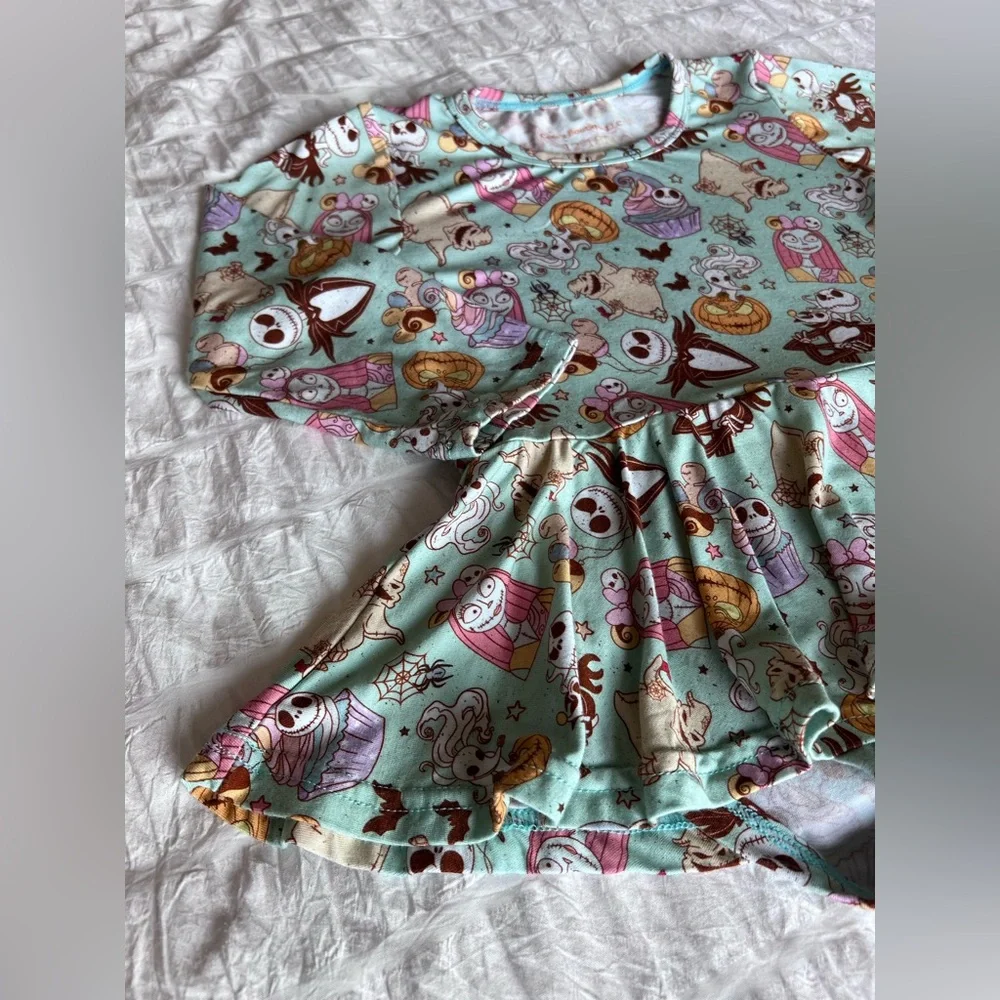 The Nightmare Before Christmas Bamboo Twirl Dress Size 12-18M Like New - Picture 5 of 7